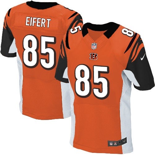 Men's Elite Tyler Eifert Nike Jersey Orange Alternate - #85 NFL Cincinnati Bengals